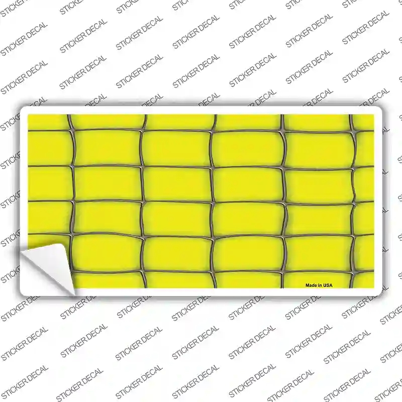 LP-5091s-S Web Yellow Novelty Sticker Decal, Small