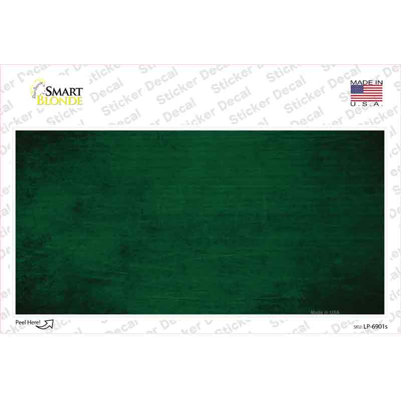 LP-6901s-M Green Oil Rubbed Solid Novelty Sticker Decal, Medium