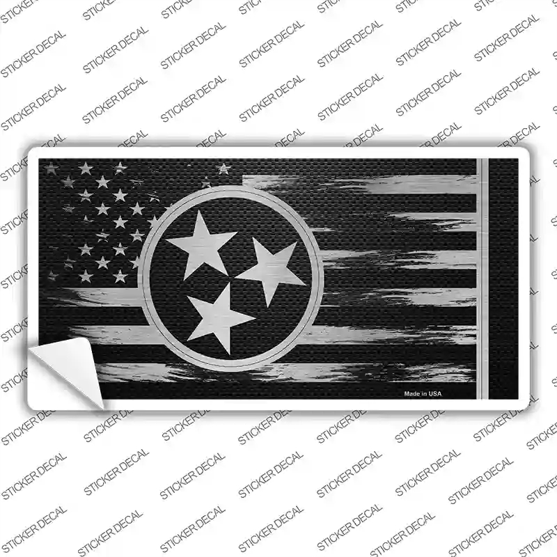 LPC-1134s-S Tennessee Carbon Fiber Novelty Sticker Decal, Small