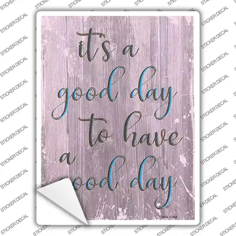 P-3514s-XL Good Day Novelty Rectangular Sticker Decal, Extra Large