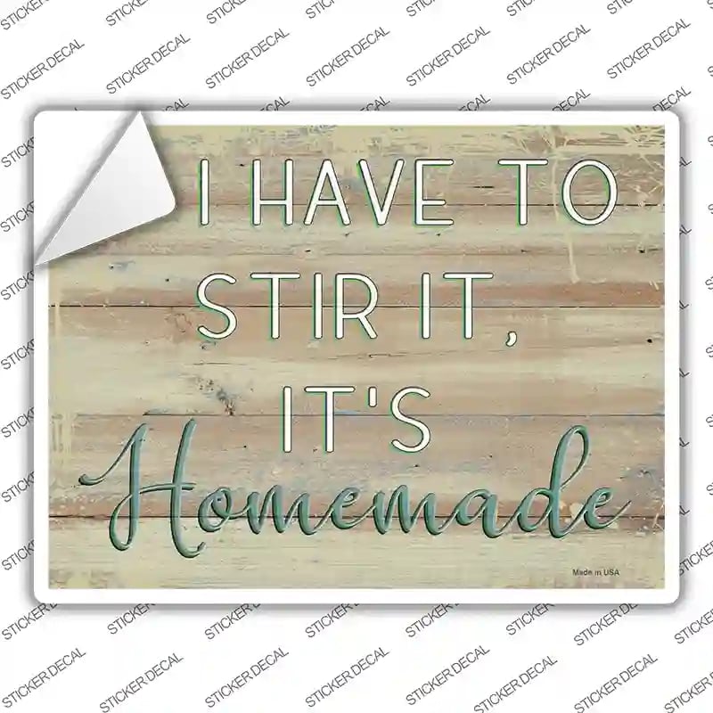 P-3543s-L Its Homemade Novelty Rectangular Sticker Decal, Large