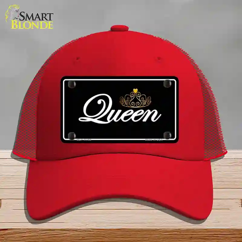 HAT17-MLP-11766 Queen Novelty License Plate Hat, Mesh - Red