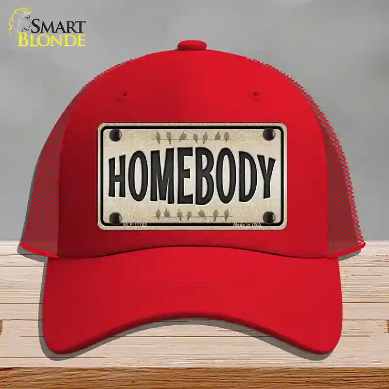 HAT17-MLP-11783 Homebody Novelty License Plate Hat, Mesh - Red