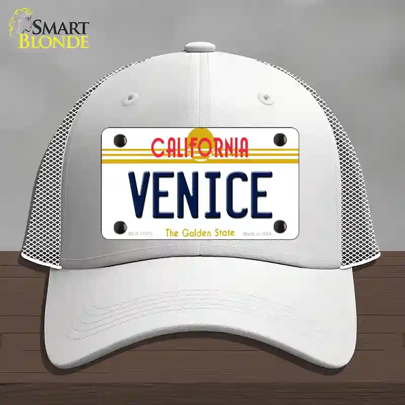 HAT19-MLP-11874 Venice California Novelty License Plate Hat, Mesh - White