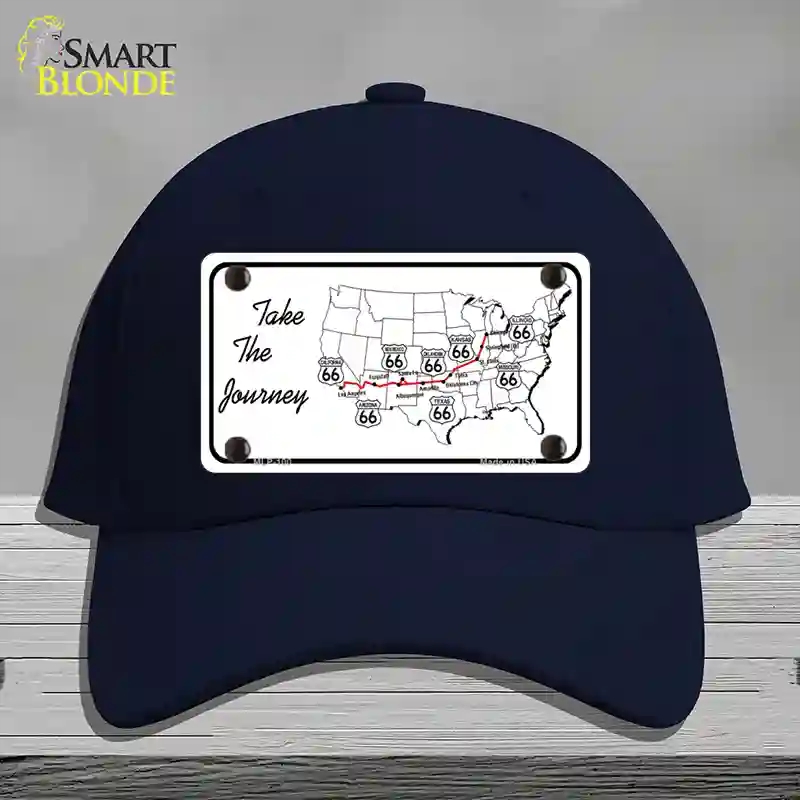 HAT20-MLP-100 Take the Journey Novelty License Plate Hat, Cotton - Navy