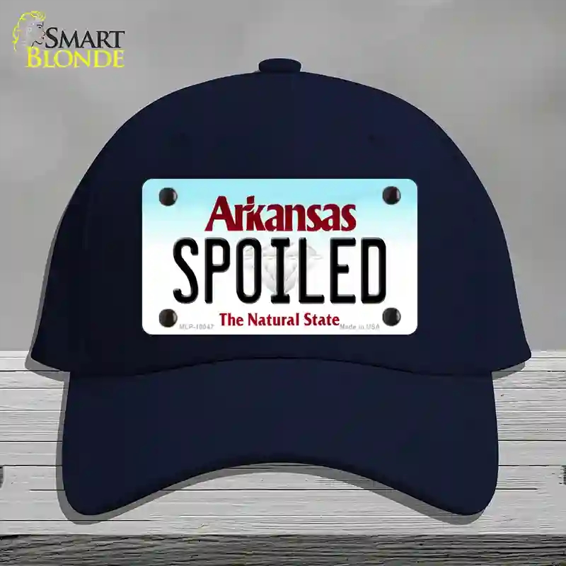 HAT20-MLP-10047 Spoiled Arkansas Novelty License Plate Hat, Cotton - Navy