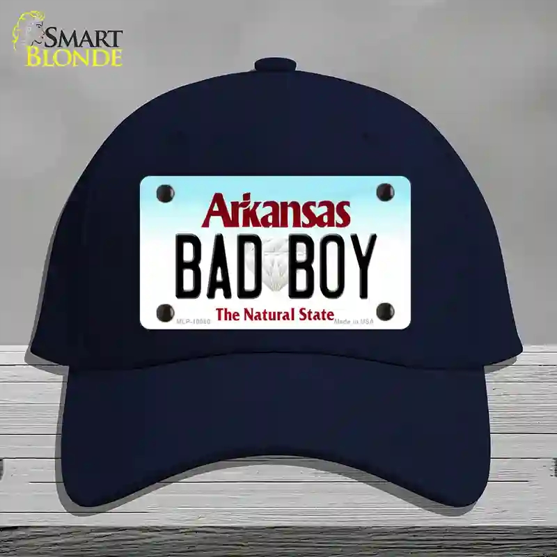 HAT20-MLP-10060 Bad Boy Arkansas Novelty License Plate Hat, Cotton - Navy