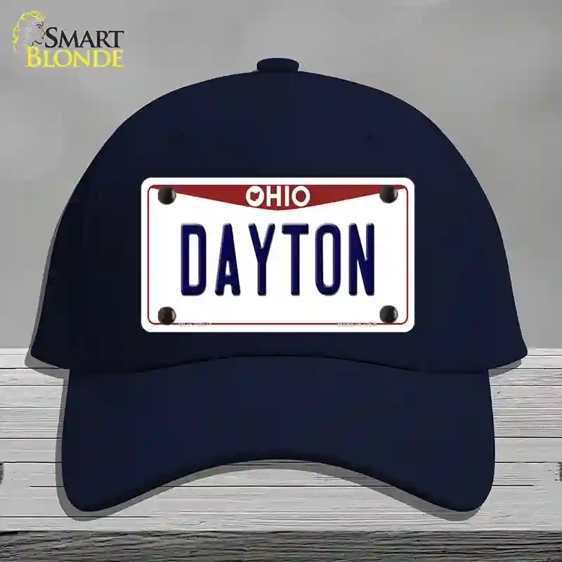 HAT20-MLP-10071 Dayton Ohio Novelty License Plate Hat, Cotton - Navy