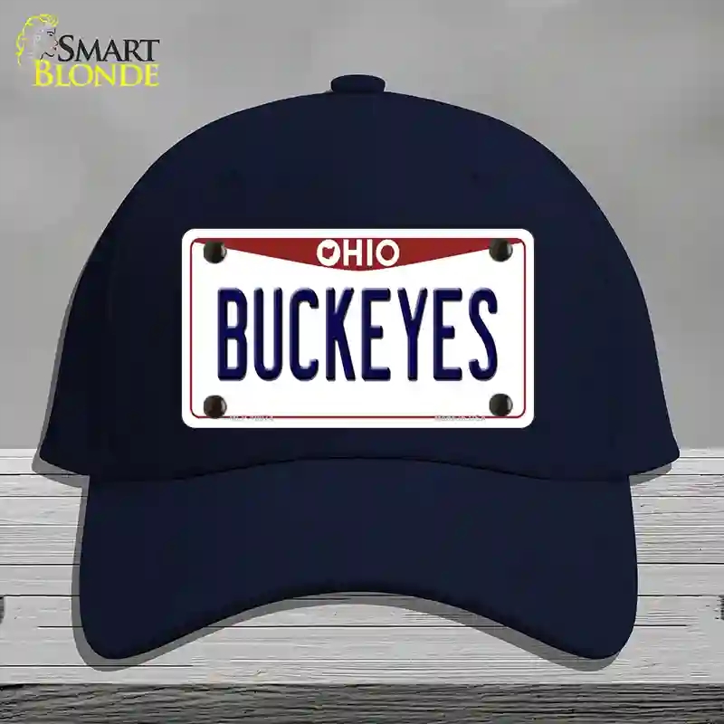HAT20-MLP-10074 Buckeyes Ohio Novelty License Plate Hat, Cotton - Navy