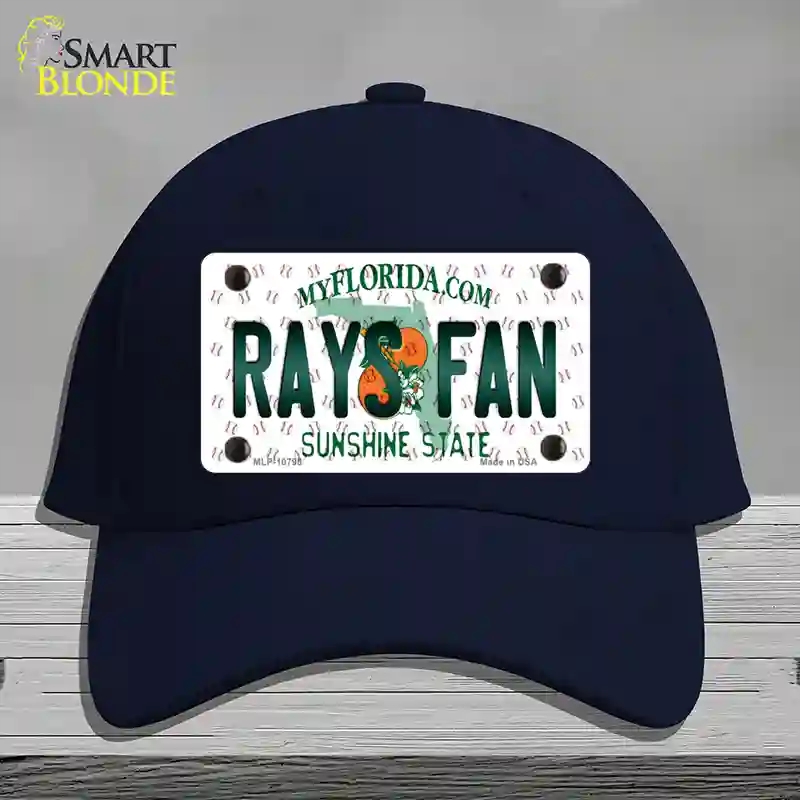 HAT20-MLP-10798 Rays Fan Florida Novelty License Plate Hat, Cotton - Navy