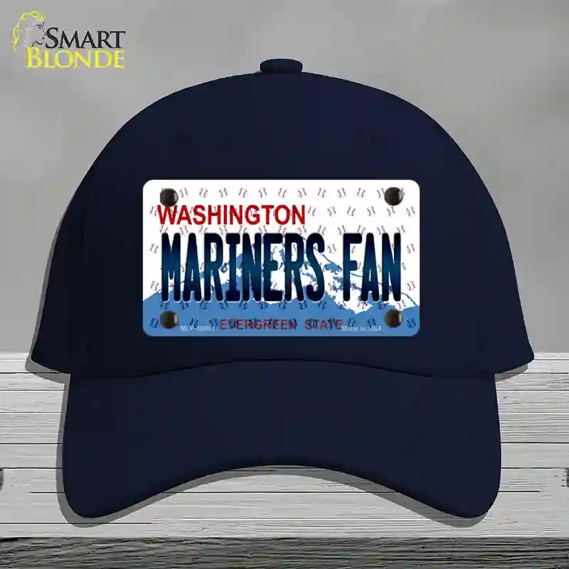 HAT20-MLP-10801 Mariners Fan Washington Novelty License Plate Hat, Cotton - Navy