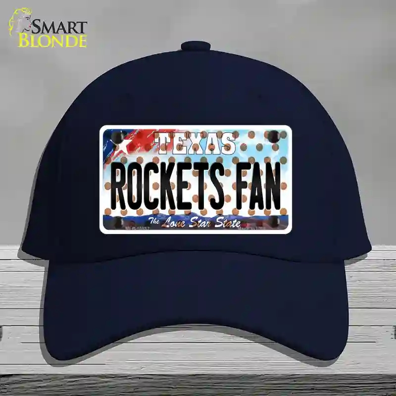 HAT20-MLP-10857 Rockets Fan Texas Novelty License Plate Hat, Cotton - Navy