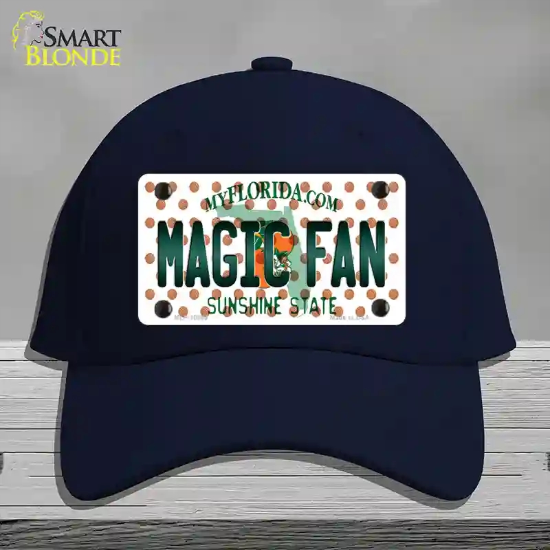 HAT20-MLP-10869 Magic Fan Florida Novelty License Plate Hat, Cotton - Navy