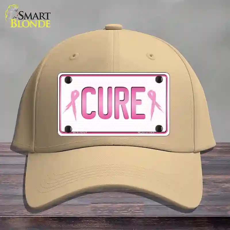 HAT22-MLP-10747 Cure Novelty License Plate Hat Sign, Cotton - Khaki