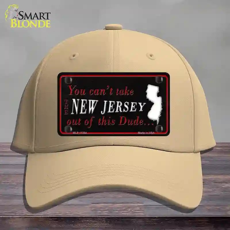 HAT22-MLP-11284   Jersey Dude Novelty License Plate Hat, Cotton - Khaki