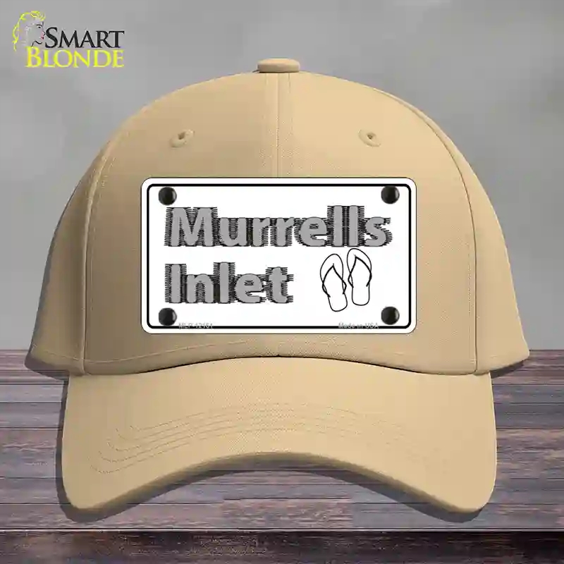 HAT22-MLP-12161 Murrells Inlet SC Novelty License Plate Hat, Cotton - Khaki