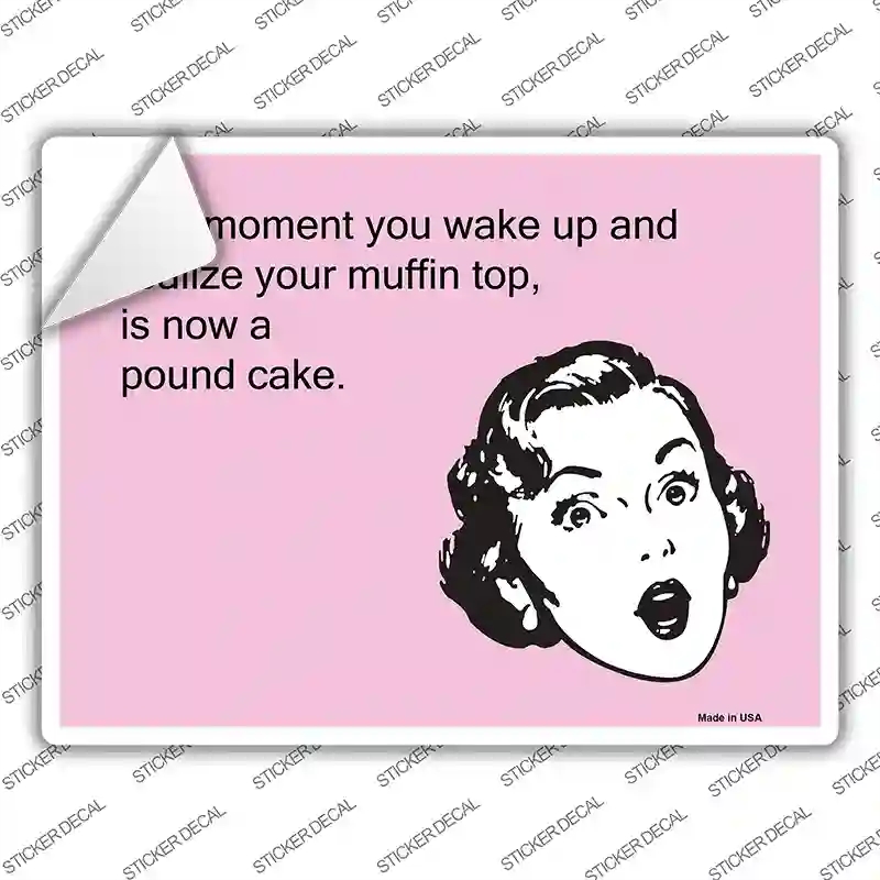 P-972s-XL Wake Up & Realize Novelty Rectangle Sticker Decal, Extra Large