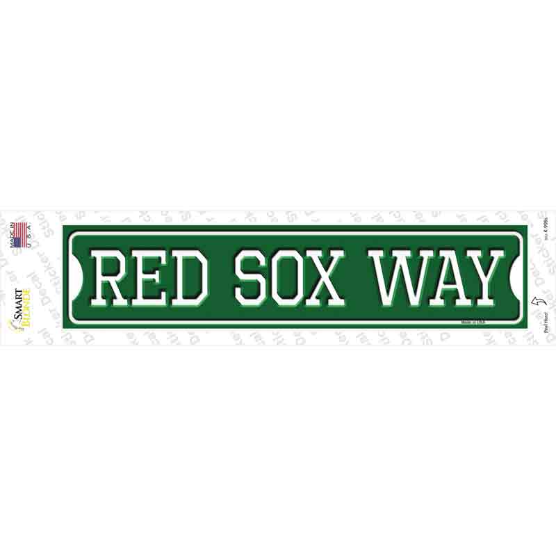 K-998s-M Red Sox Way Novelty Narrow Sticker Decal, Medium