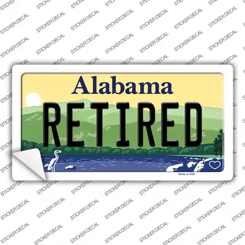 LP-10002s-L Retired Alabama Novelty Sticker Decal, Large