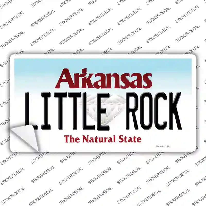 LP-10026s-S Little Rock Arkansas Novelty Sticker Decal, Small