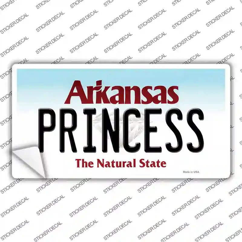 LP-10054s-S Princess Arkansas Novelty Sticker Decal, Small