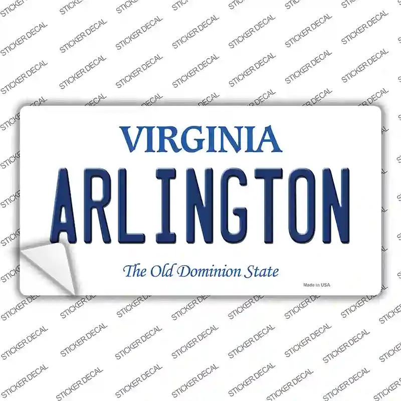 LP-10108s-S Arlington Virginia Novelty Sticker Decal, Small