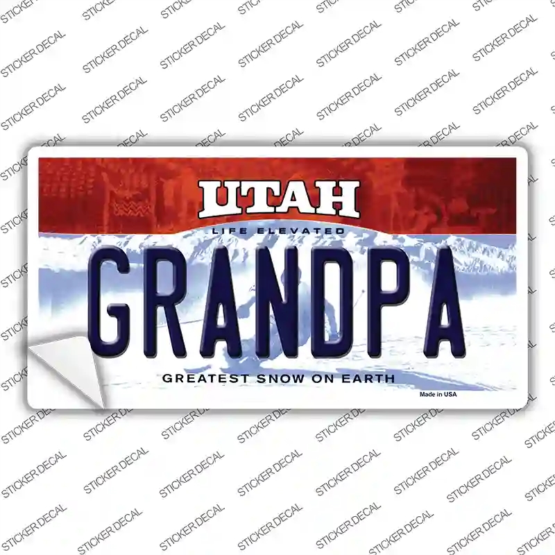 LP-10205s-S Grandpa Utah Novelty Sticker Decal, Small