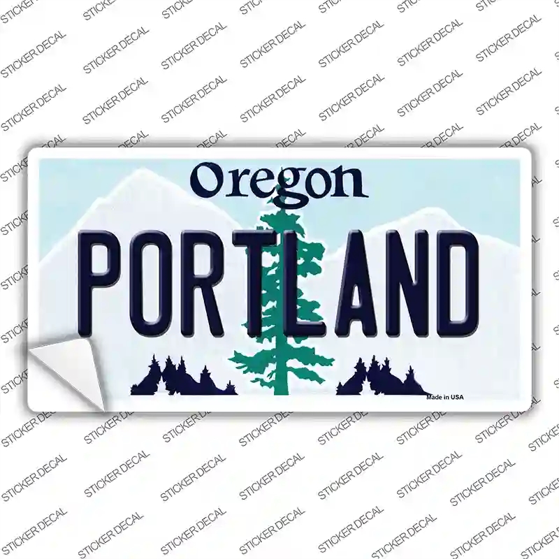 LP-10343s-L Portland Oregon Novelty Sticker Decal, Large