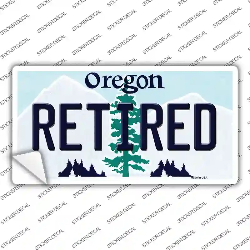 LP-10362s-L Retired Oregon Novelty Sticker Decal, Large