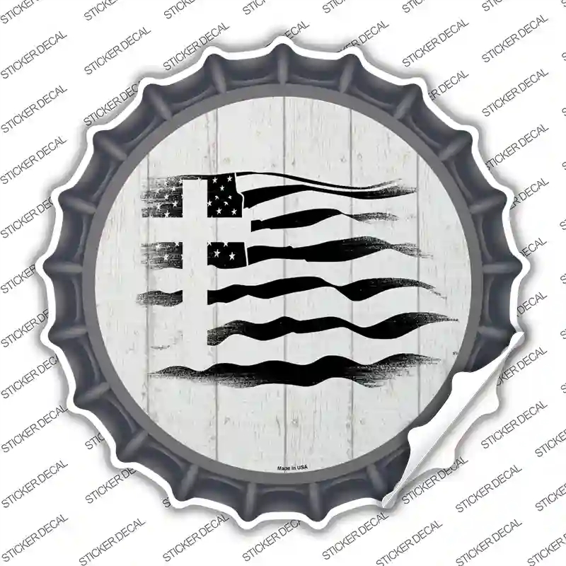 BC-1365s-XL Christian Flag Novelty Bottle Cap Sticker Decal, Extra Large