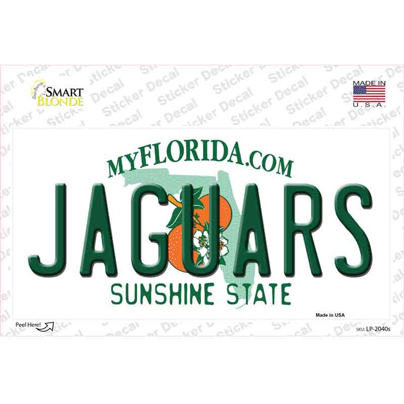 LP-2040s-M Jaguars Florida State Novelty Sticker Decal, Medium