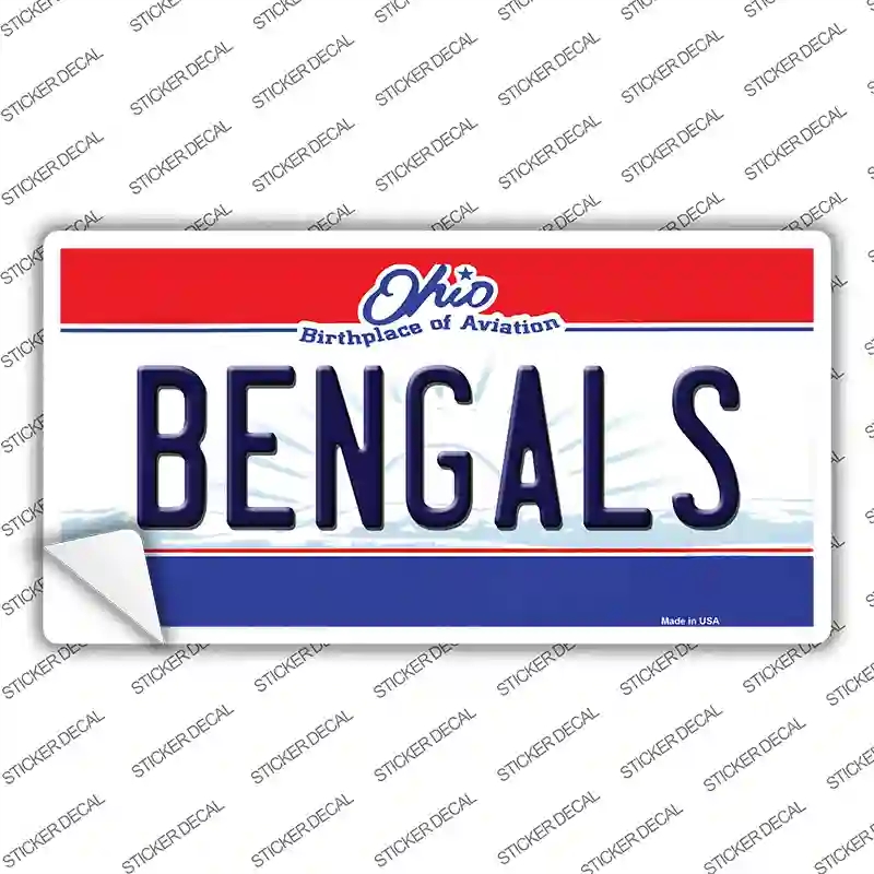 LP-2055s-S Bengals Ohio State Novelty Sticker Decal, Small