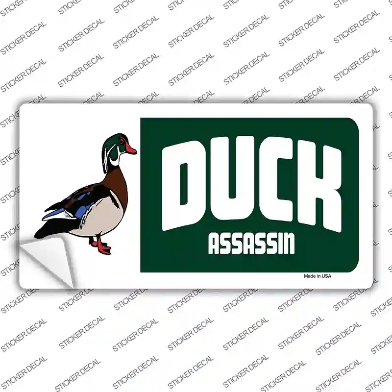 LP-2392s-L Duck Assassin Novelty Sticker Decal, Large