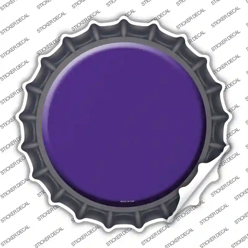 BC-159s-L Purple Novelty Bottle Cap Sticker Decal, Large