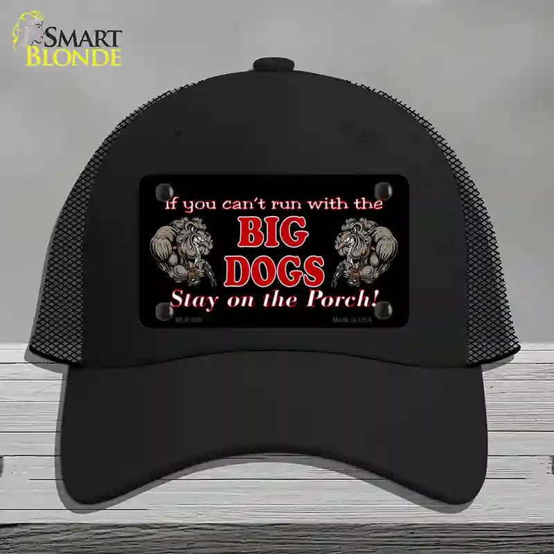 HAT01-MLP-006 Big Dogs Novelty License Plate Hat, Mesh - Black
