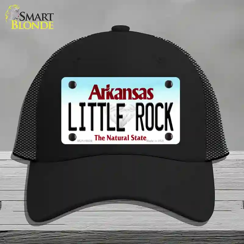 HAT01-MLP-10026 Little Rock Arkansas Novelty License Plate Hat, Mesh - Black