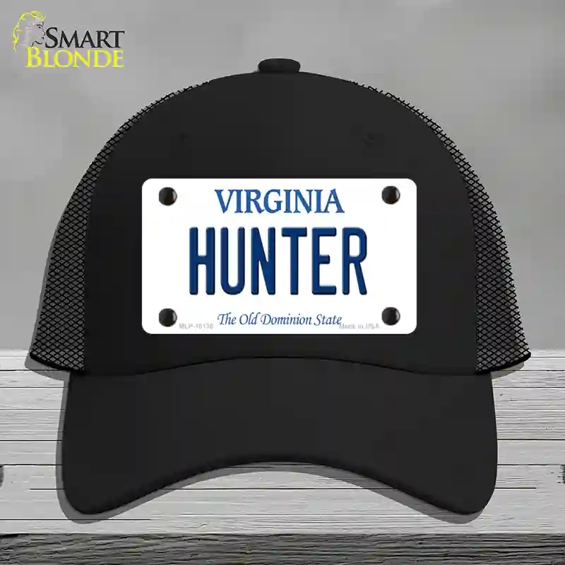 HAT01-MLP-10130 Hunter Virginia Novelty License Plate Hat, Mesh - Black
