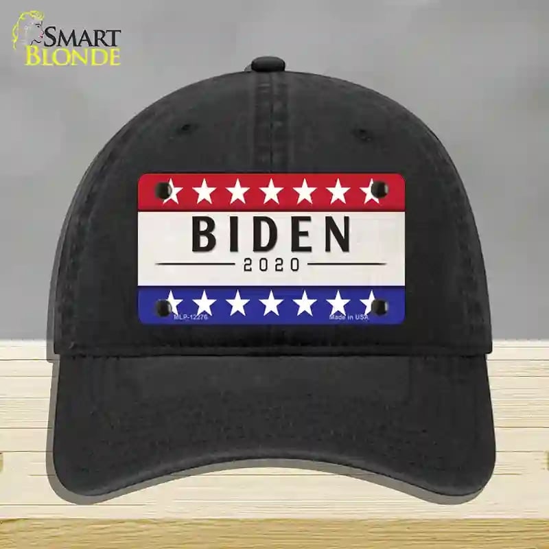HAT07-MLP-12276 Joe Biden 2020 Novelty License Plate Hat, Unconstructed Cotton - Black