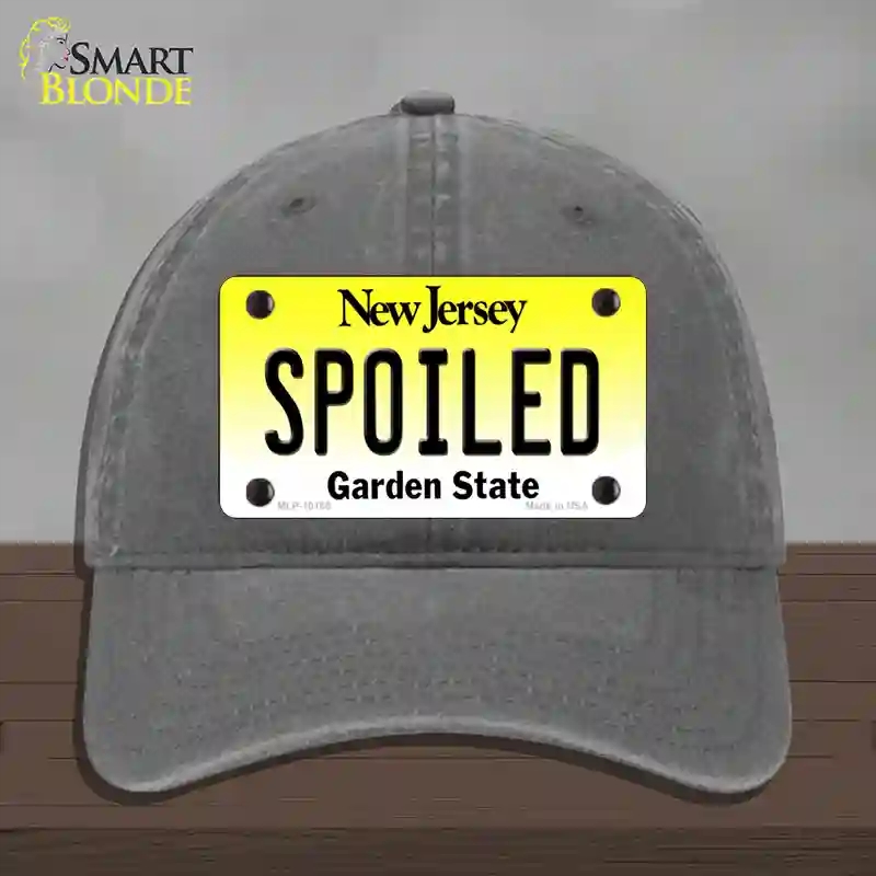 HAT08-MLP-10165 Spoiled   Jersey Novelty License Plate Hat, Unconstructed Cotton - Charcoal