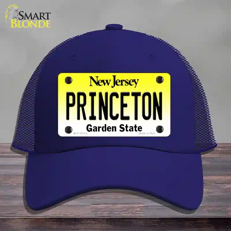 HAT18-MLP-10151 Princeton   Jersey Novelty License Plate Hat, Mesh - Royal Blue