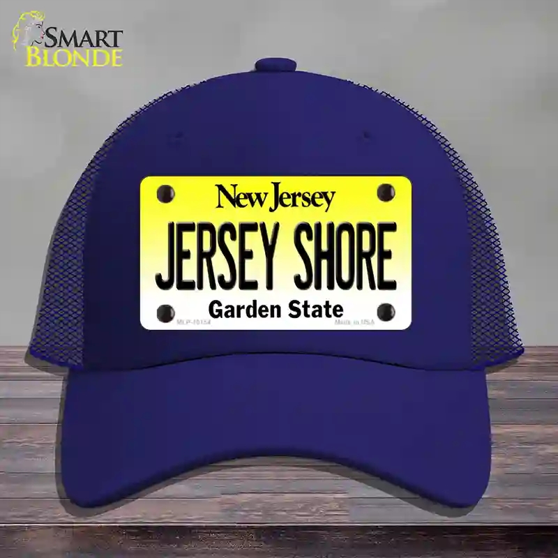 HAT18-MLP-10154 Jersey Shore   Jersey Novelty License Plate Hat, Mesh - Royal Blue