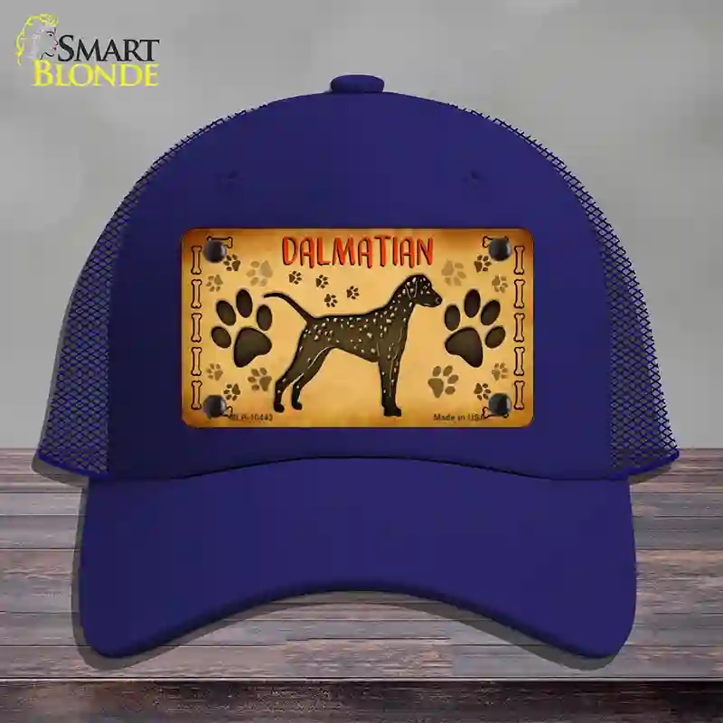 HAT18-MLP-10443 Dalmatian Novelty License Plate Hat, Mesh - Royal Blue