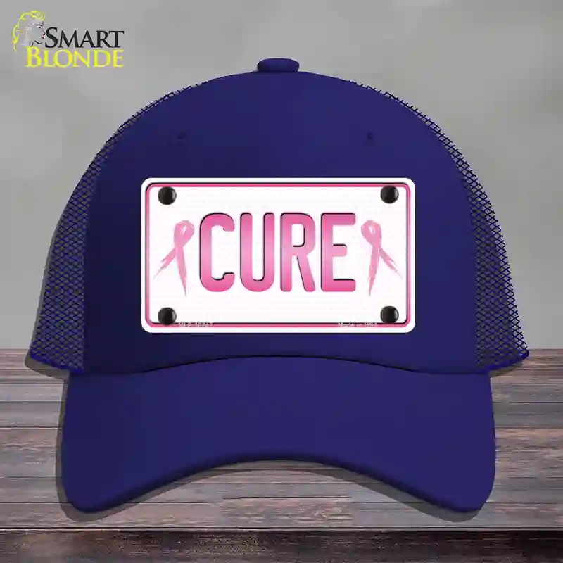HAT18-MLP-10747 Cure Novelty License Plate Hat Sign, Mesh - Royal Blue