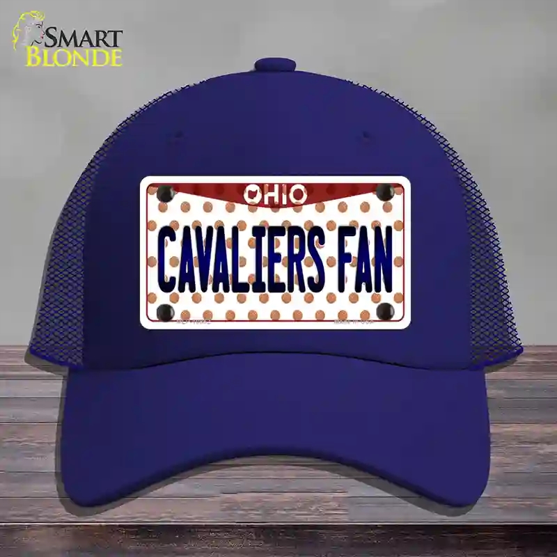 HAT18-MLP-10852 Cavaliers Fan Ohio Novelty License Plate Hat, Mesh - Royal Blue