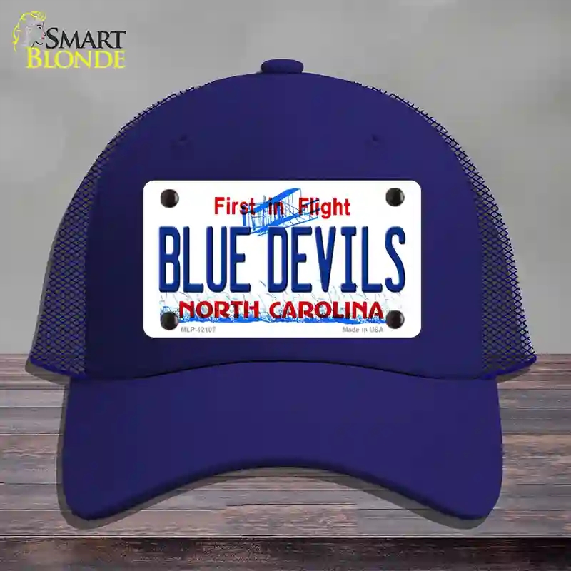HAT18-MLP-12107 Blue Devils North Carolina State Novelty License Plate Hat, Mesh - Royal Blue