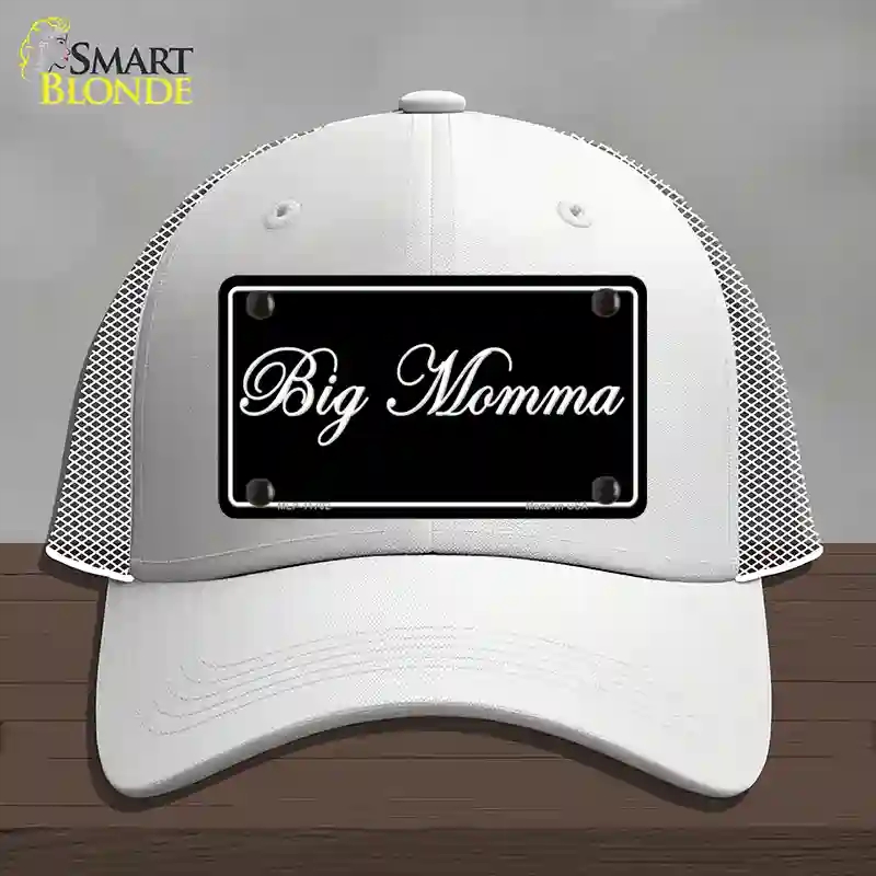 HAT19-MLP-11702 Big Momma Novelty License Plate Hat, Mesh - White