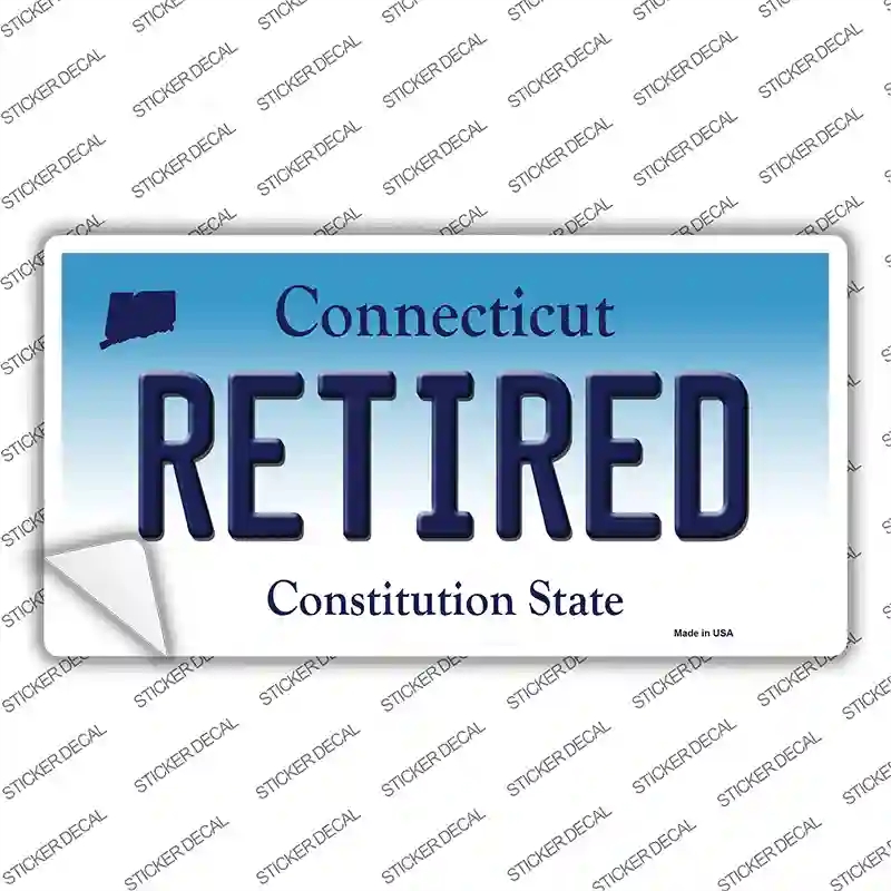 LP-10909s-S Retired Connecticut Novelty Sticker Decal, Small