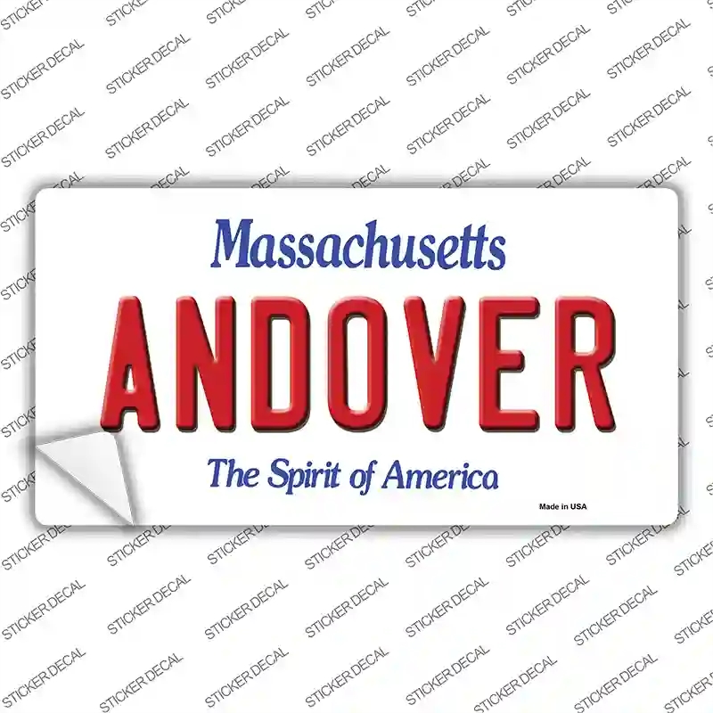 LP-10990s-L Andover Massachusetts Novelty Sticker Decal, Large