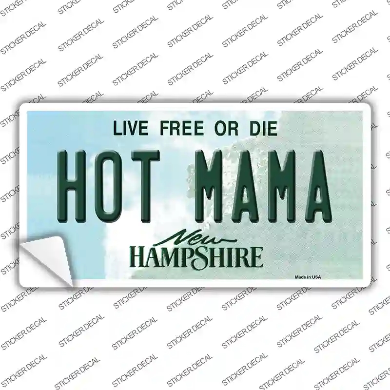 LP-11155s-XL Hot Mama   Hampshire State Novelty Sticker Decal, Extra Large
