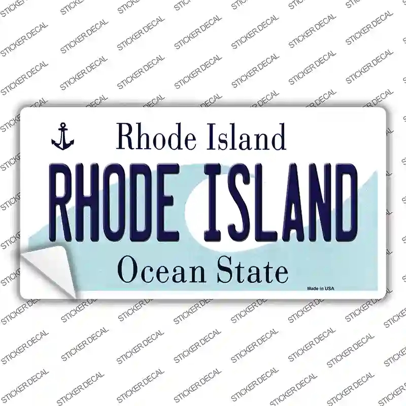 LP-11179s-L Rhode Island State Novelty Sticker Decal, Large